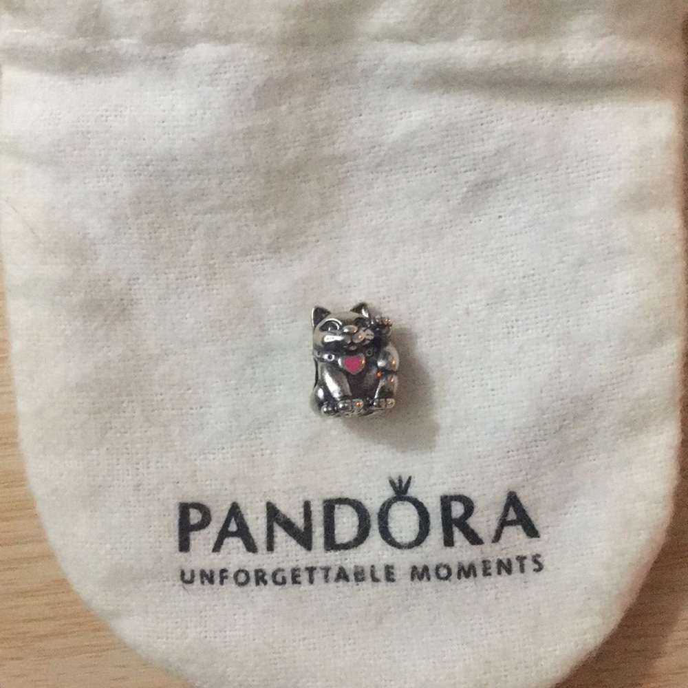 Lucky cat pandora charm